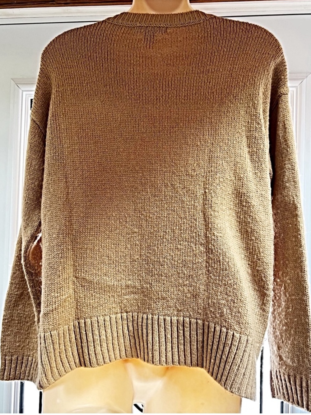 Joe Fresh Camel Cable Crewneck Sweater - Picture 5 of 7
